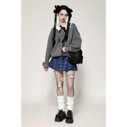 Bat Club Bow-Collar Sweatshirt - image 7