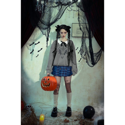 Bat Club Bow-Collar Sweatshirt - image 12