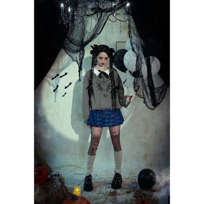 Bat Club Bow-Collar Sweatshirt - image 13