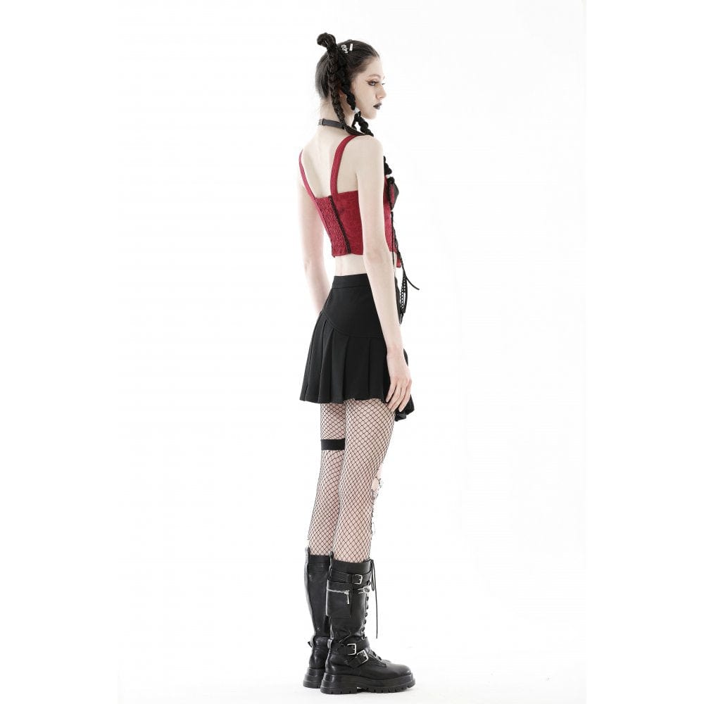 Split Signal Double-Color Strappy Bustier detail view 7