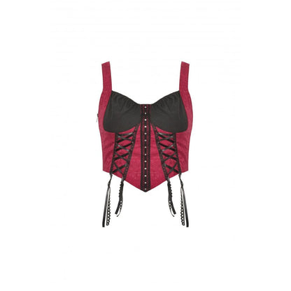 Split Signal Double-Color Strappy Bustier detail view 9