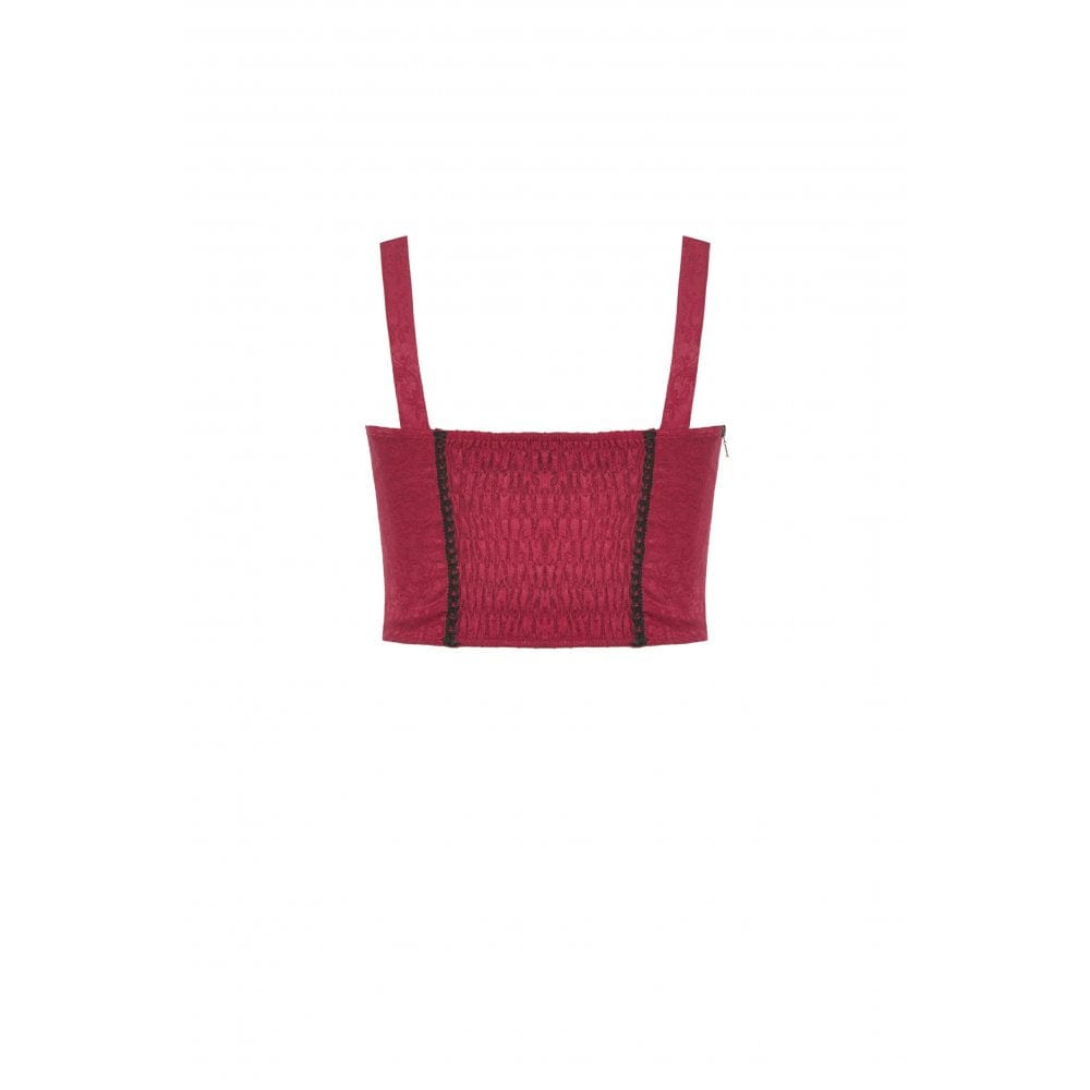 Split Signal Double-Color Strappy Bustier detail view 10