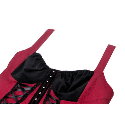 Split Signal Double-Color Strappy Bustier detail view 11