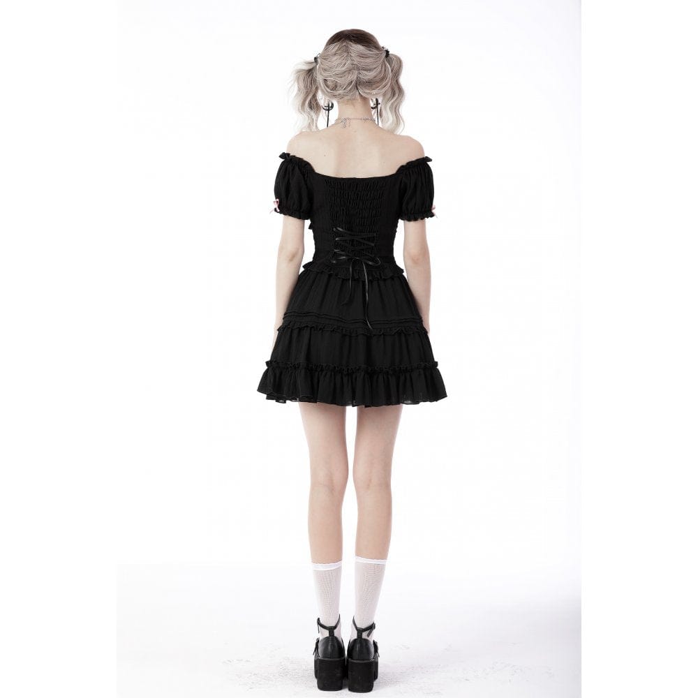 Parlor Ruffle Off-Shoulder Top detail view