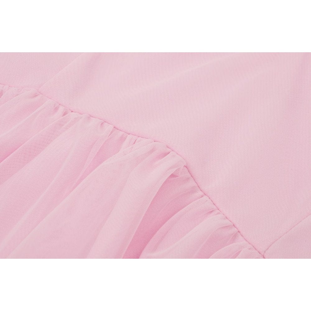 Blushing Reliquary Detachable-Collar Dress detail view