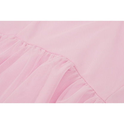 Blushing Reliquary Detachable-Collar Dress detail view