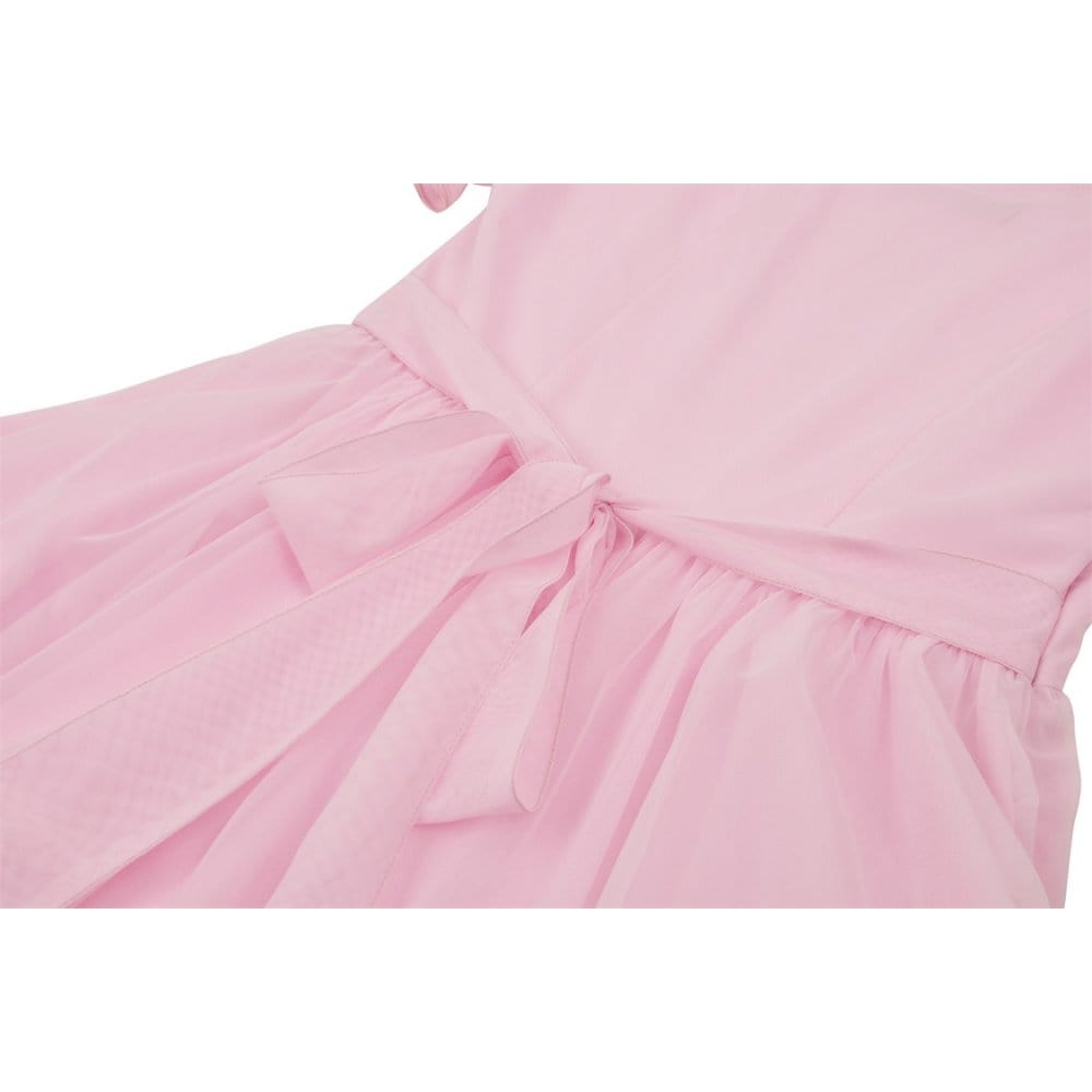 Blushing Reliquary Detachable-Collar Dress detail view