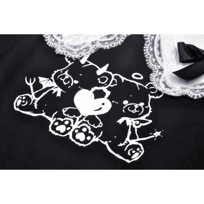 Two Familiars Bear Crop Shirt detail view