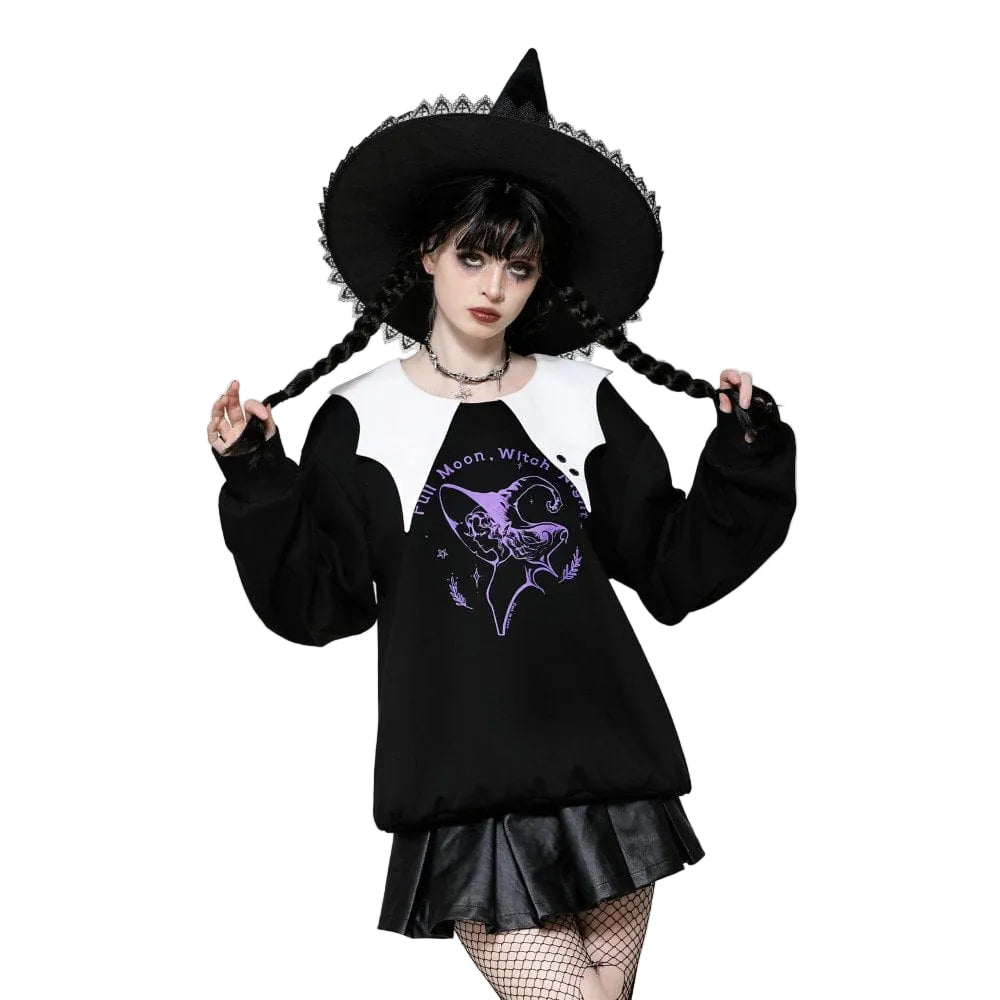 Witching Hour Bat-Collar Sweatshirt - image 2
