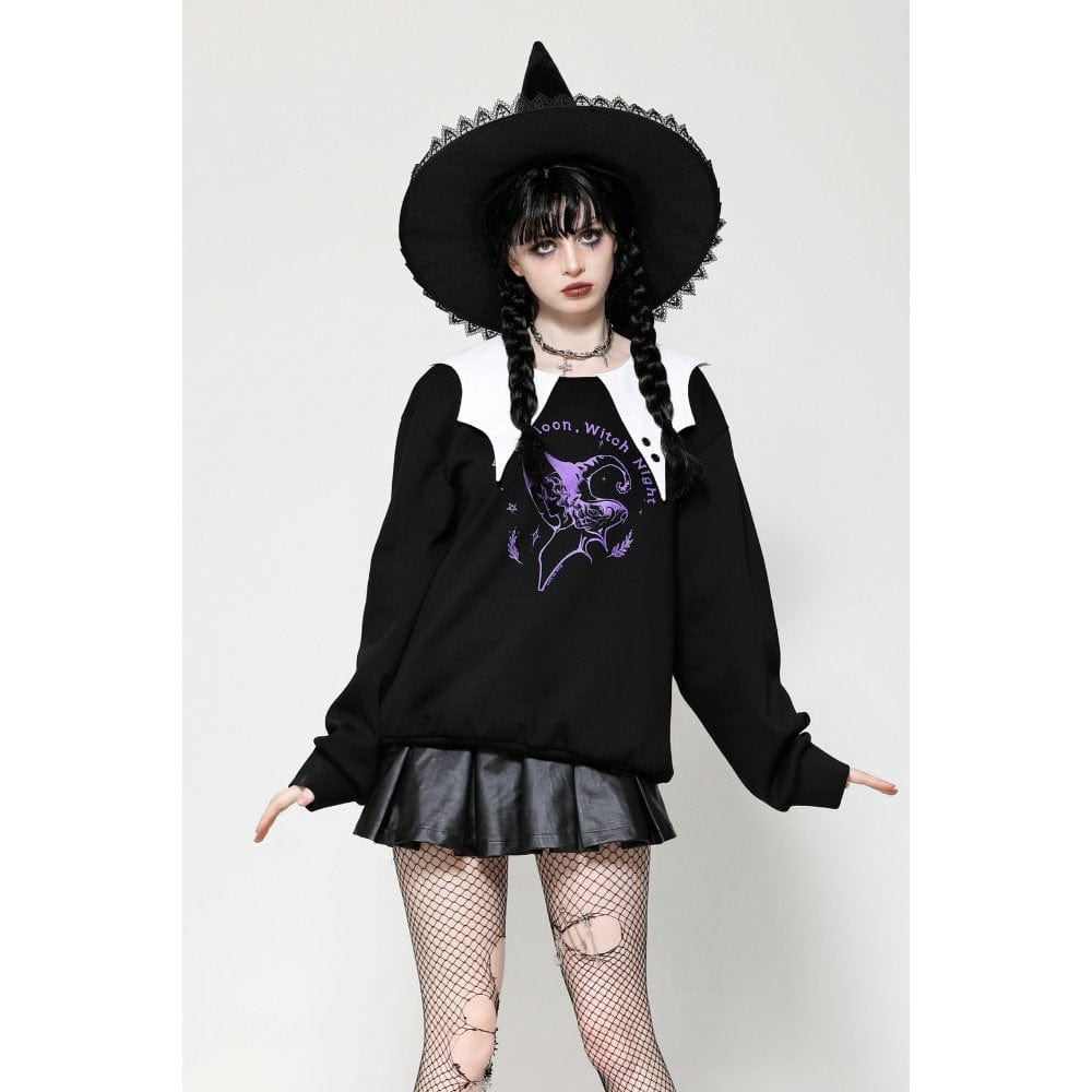 Witching Hour Bat-Collar Sweatshirt - image 3