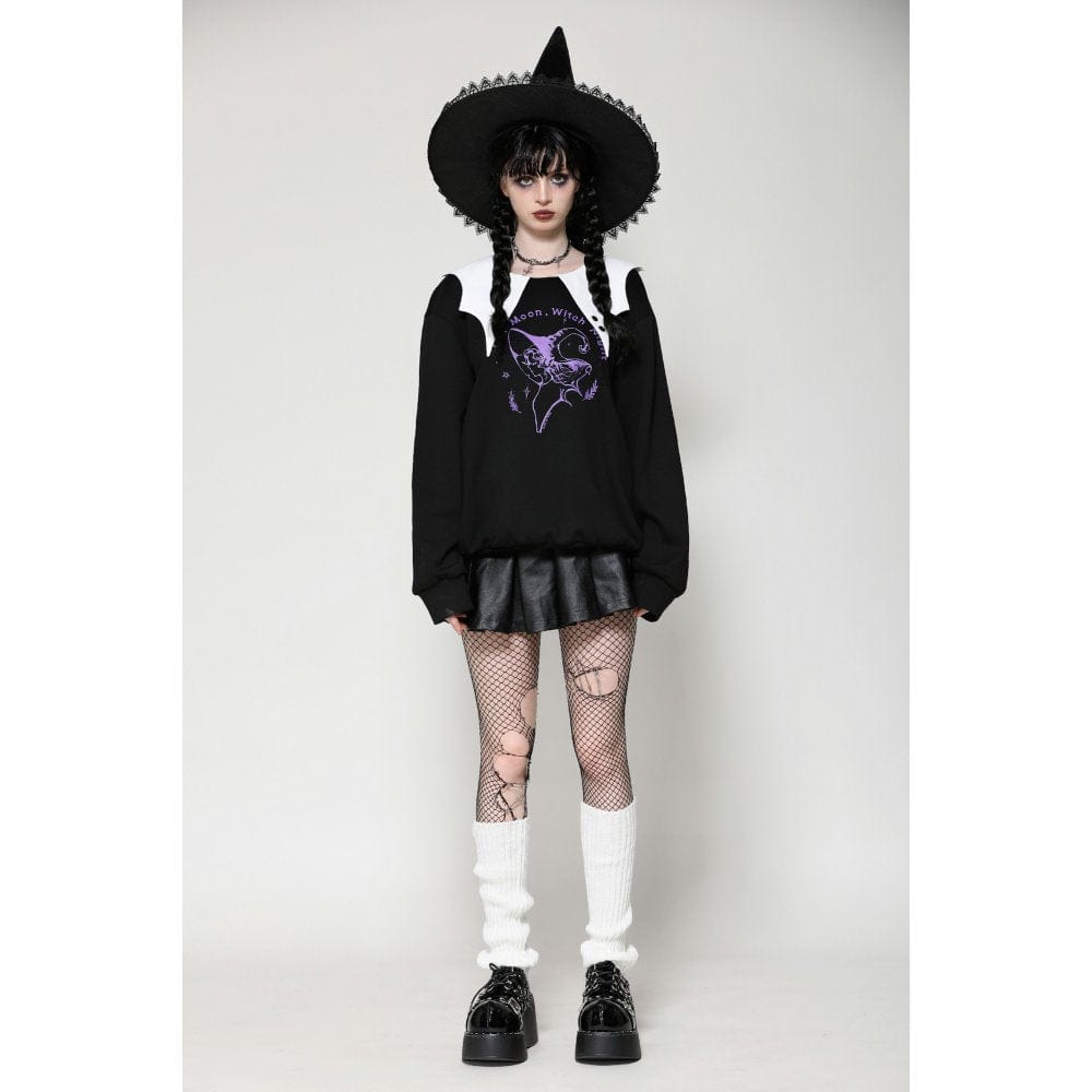 Witching Hour Bat-Collar Sweatshirt - image 4