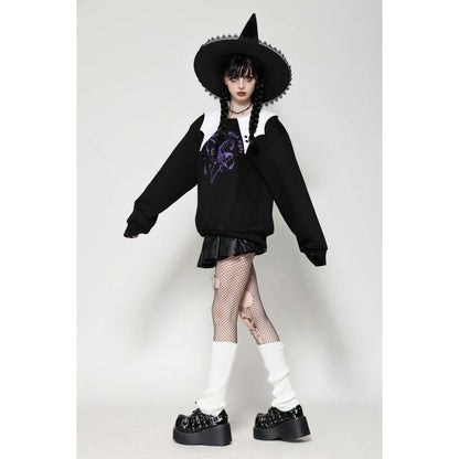 Witching Hour Bat-Collar Sweatshirt - image 6