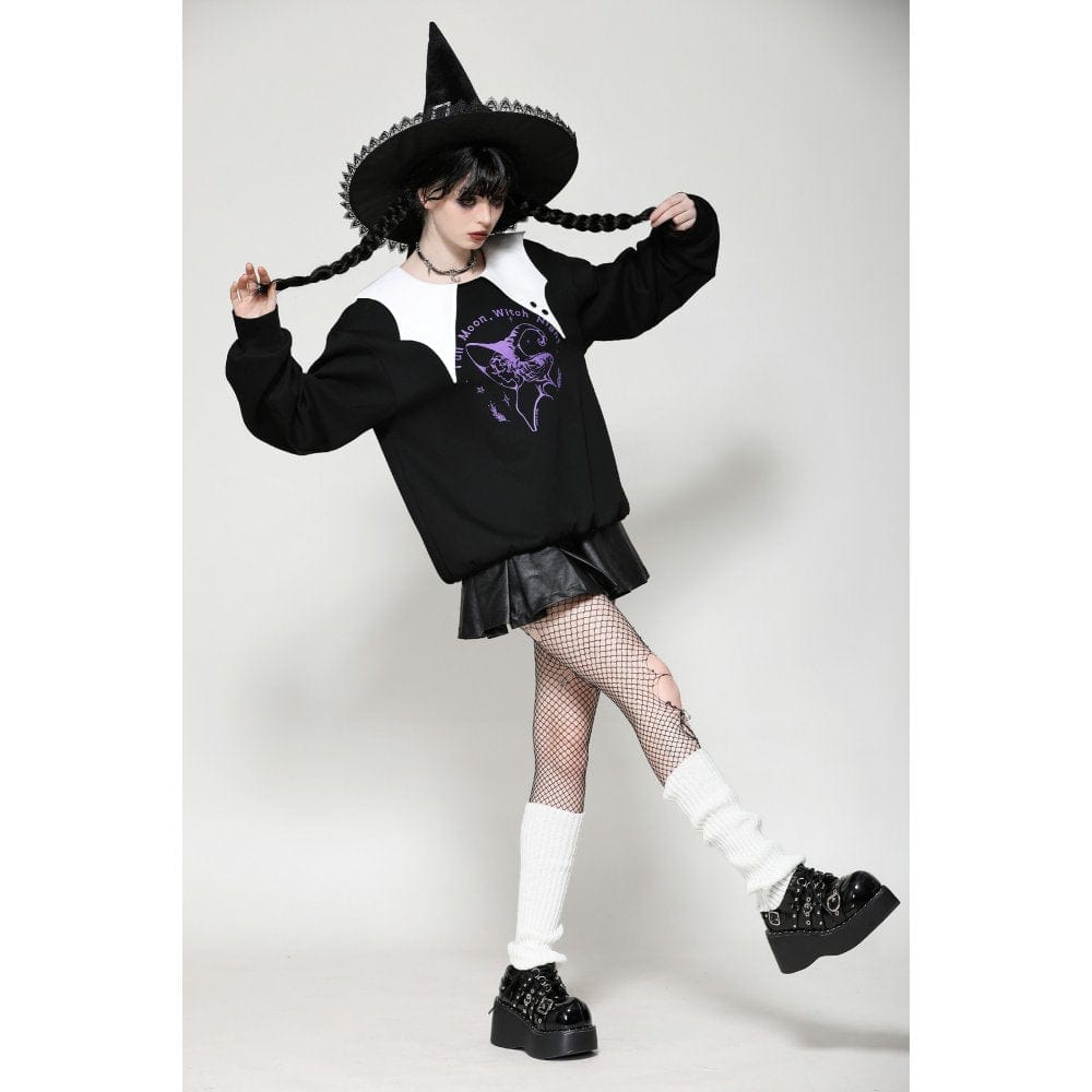 Witching Hour Bat-Collar Sweatshirt - image 8