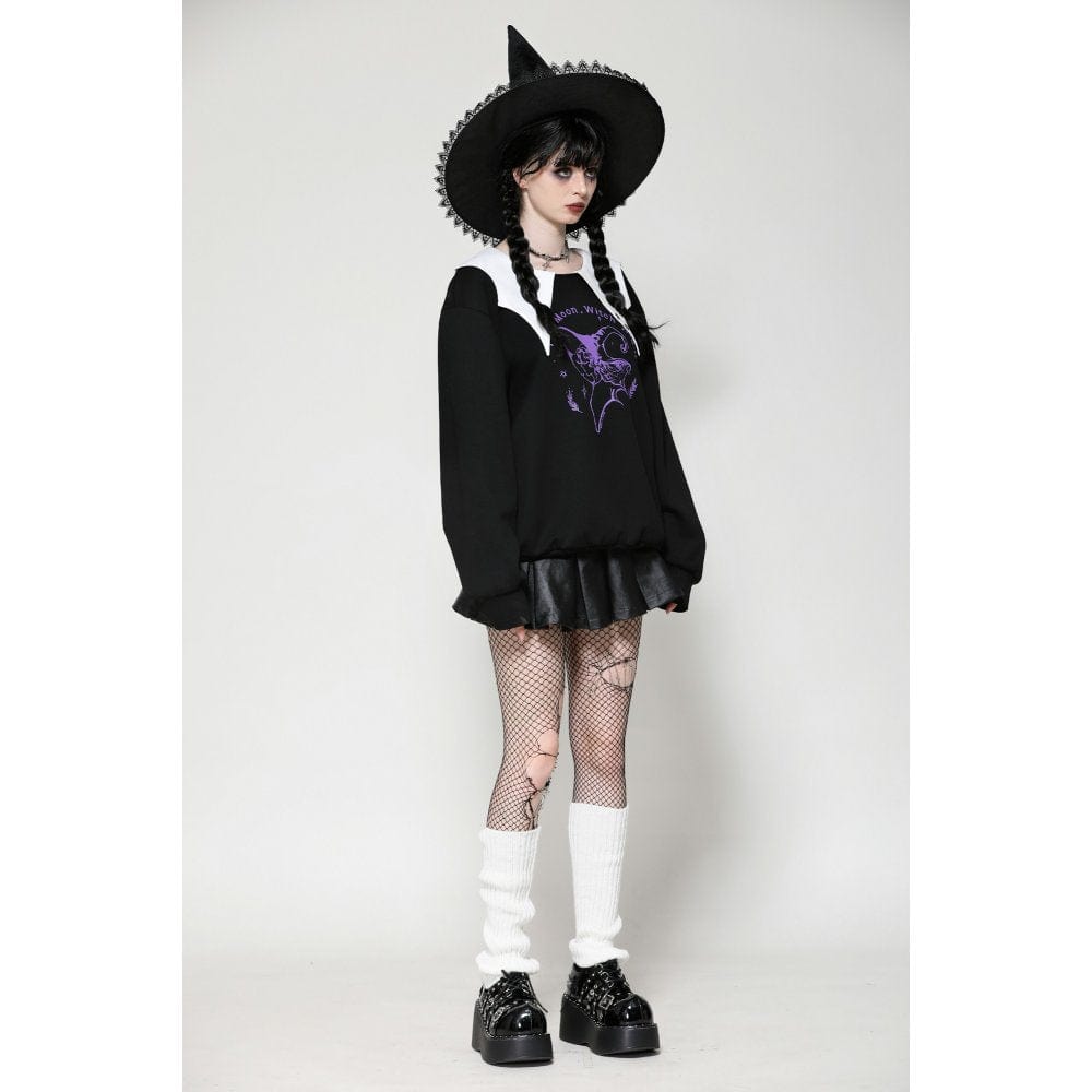 Witching Hour Bat-Collar Sweatshirt - image 9