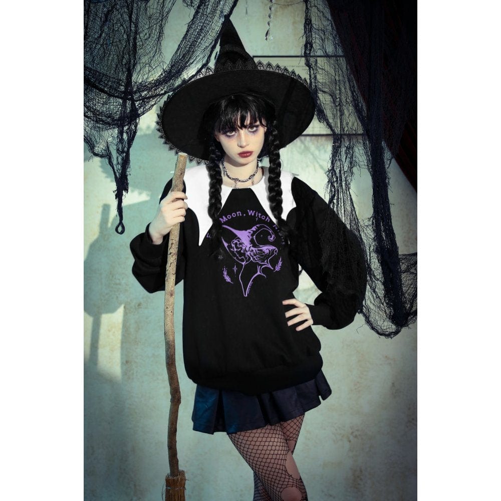 Witching Hour Bat-Collar Sweatshirt - image 12