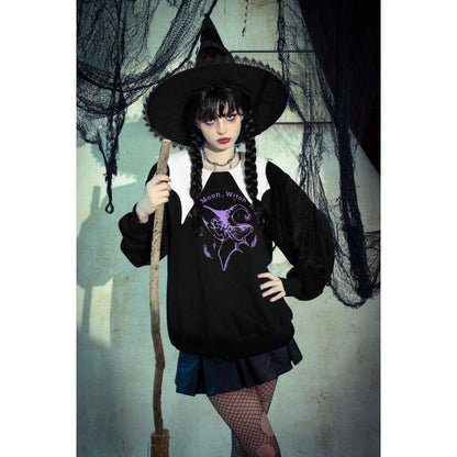 Witching Hour Bat-Collar Sweatshirt - image 12