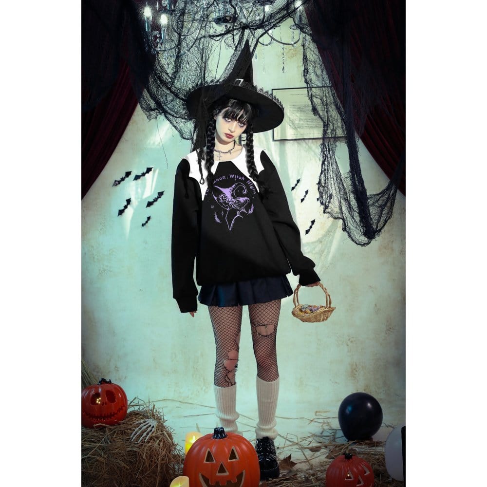 Witching Hour Bat-Collar Sweatshirt - image 14