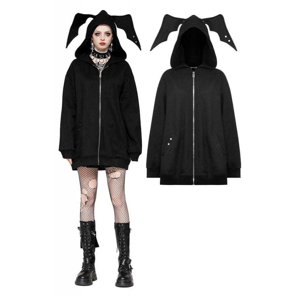 Night Flight Batwing Zip Hoodie - image 1