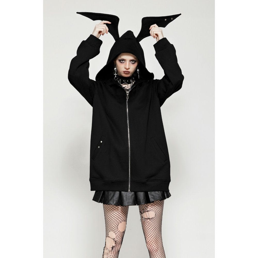 Night Flight Batwing Zip Hoodie - image 2