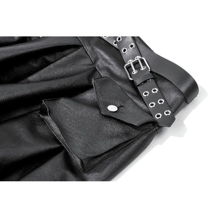 Sanctified Riot Chain Pleated Skirt detail view