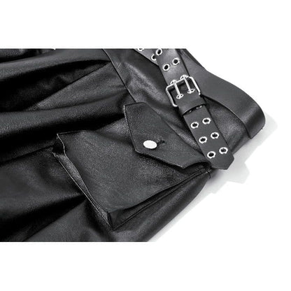 Sanctified Riot Chain Pleated Skirt detail view
