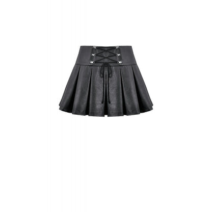 Sanctified Riot Chain Pleated Skirt detail view