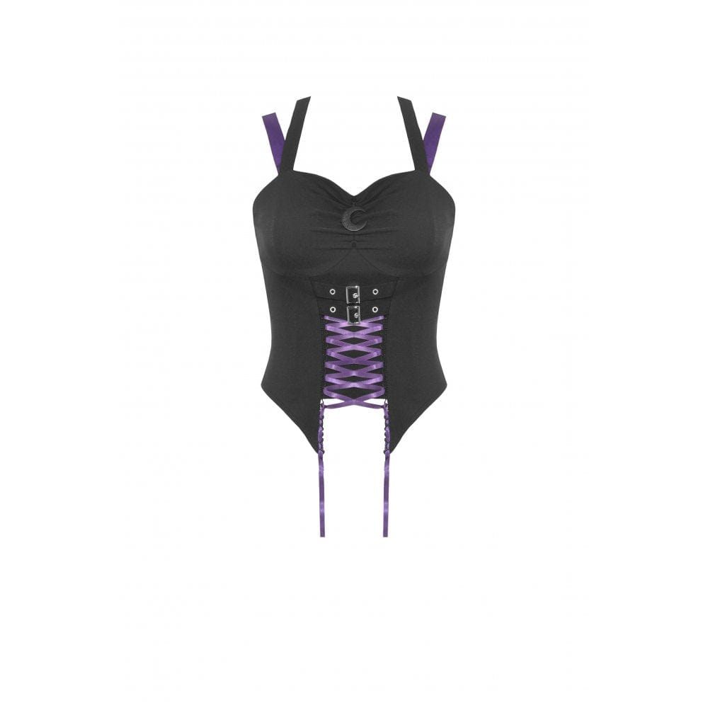 Broken Halo Strappy Buckle Bustier detail view 6