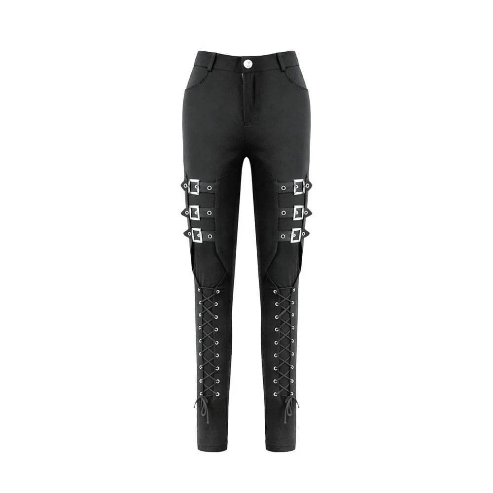 Buckle Riot Lace-Up Pants