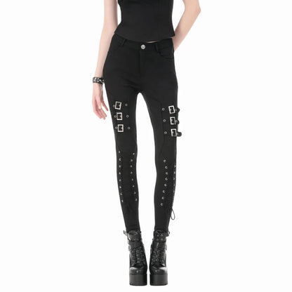 Buckle Riot Lace-Up Pants