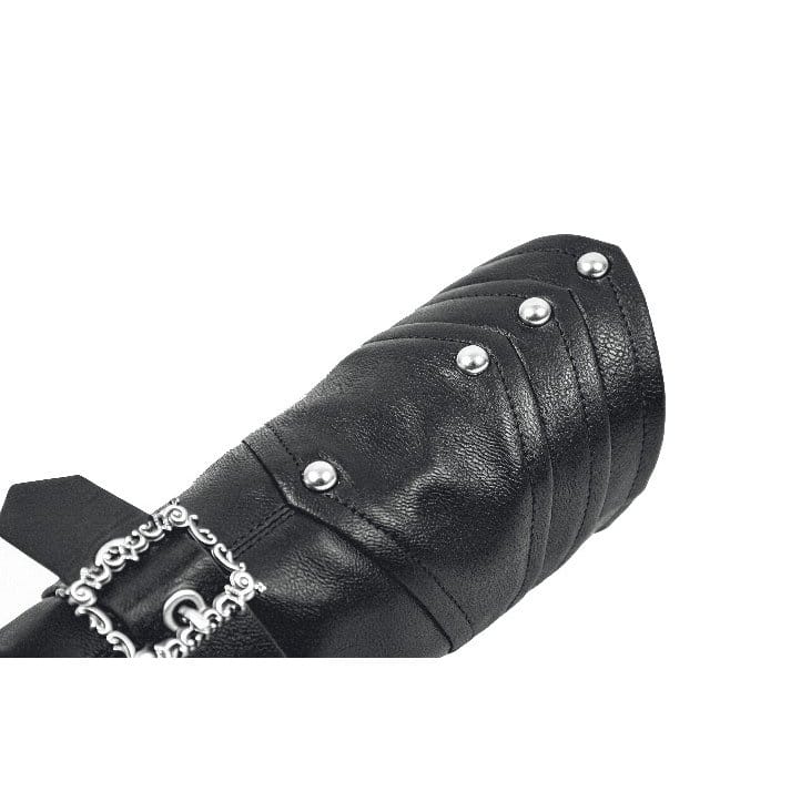 Rivet Ritual Buckled Arm Sleeves detail