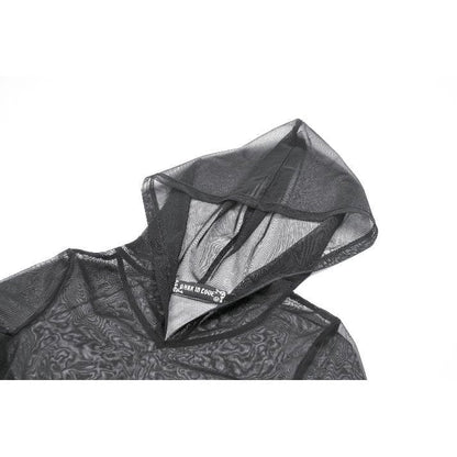 Veil Circuit Hooded Mesh Bodysuit detail view 16