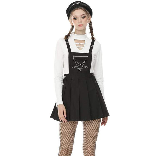 Constellation Rebel Chain Suspender Skirt detail view