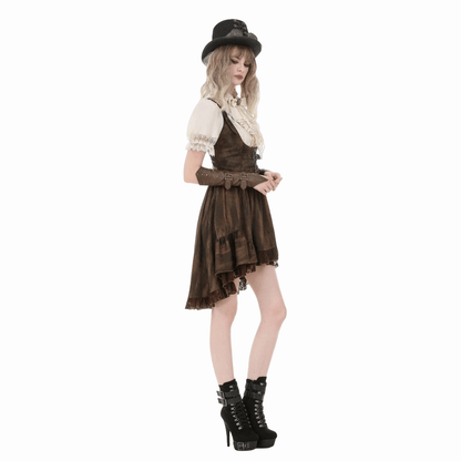 Clockwork Daydream Puff-Sleeve Blouse