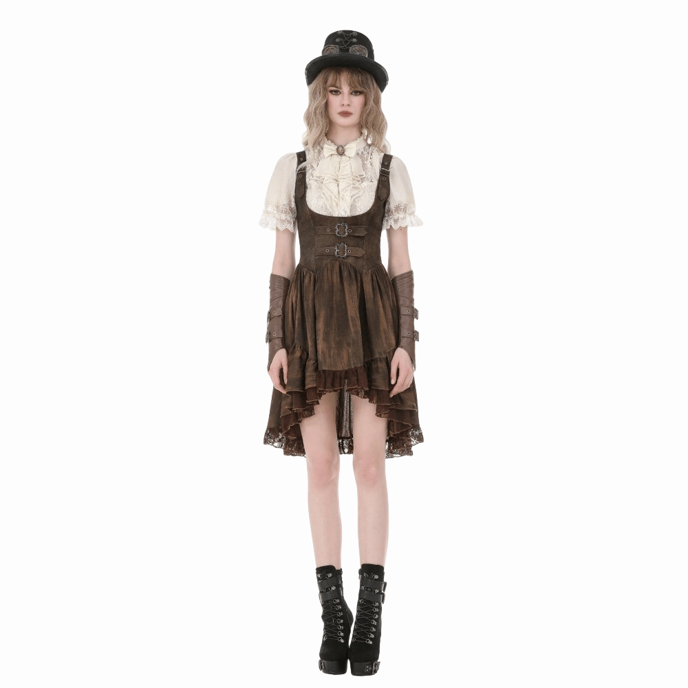 Clockwork Daydream Puff-Sleeve Blouse