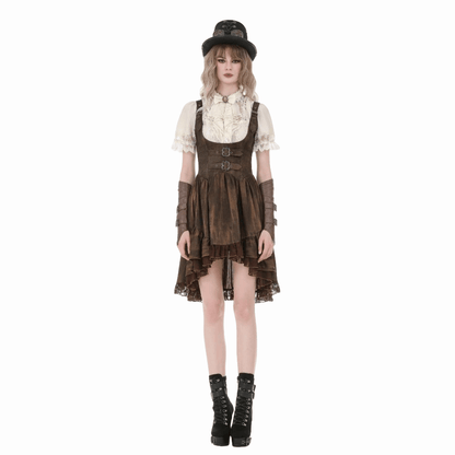 Clockwork Daydream Puff-Sleeve Blouse