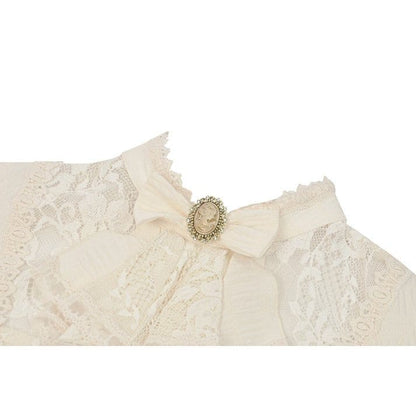 Clockwork Daydream Puff-Sleeve Blouse