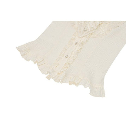 Clockwork Daydream Puff-Sleeve Blouse