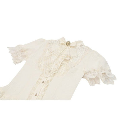Clockwork Daydream Puff-Sleeve Blouse
