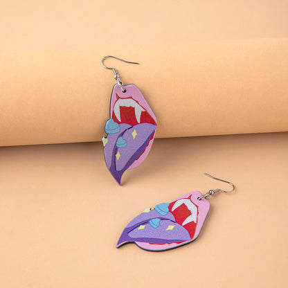 Demon Tongue Pastel Goth Earrings (Options) - Shadow Threadz Crypt