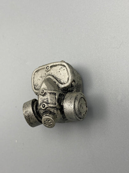 Respirator Gas Mask Magnet, Hand Painted Resin Sculpture