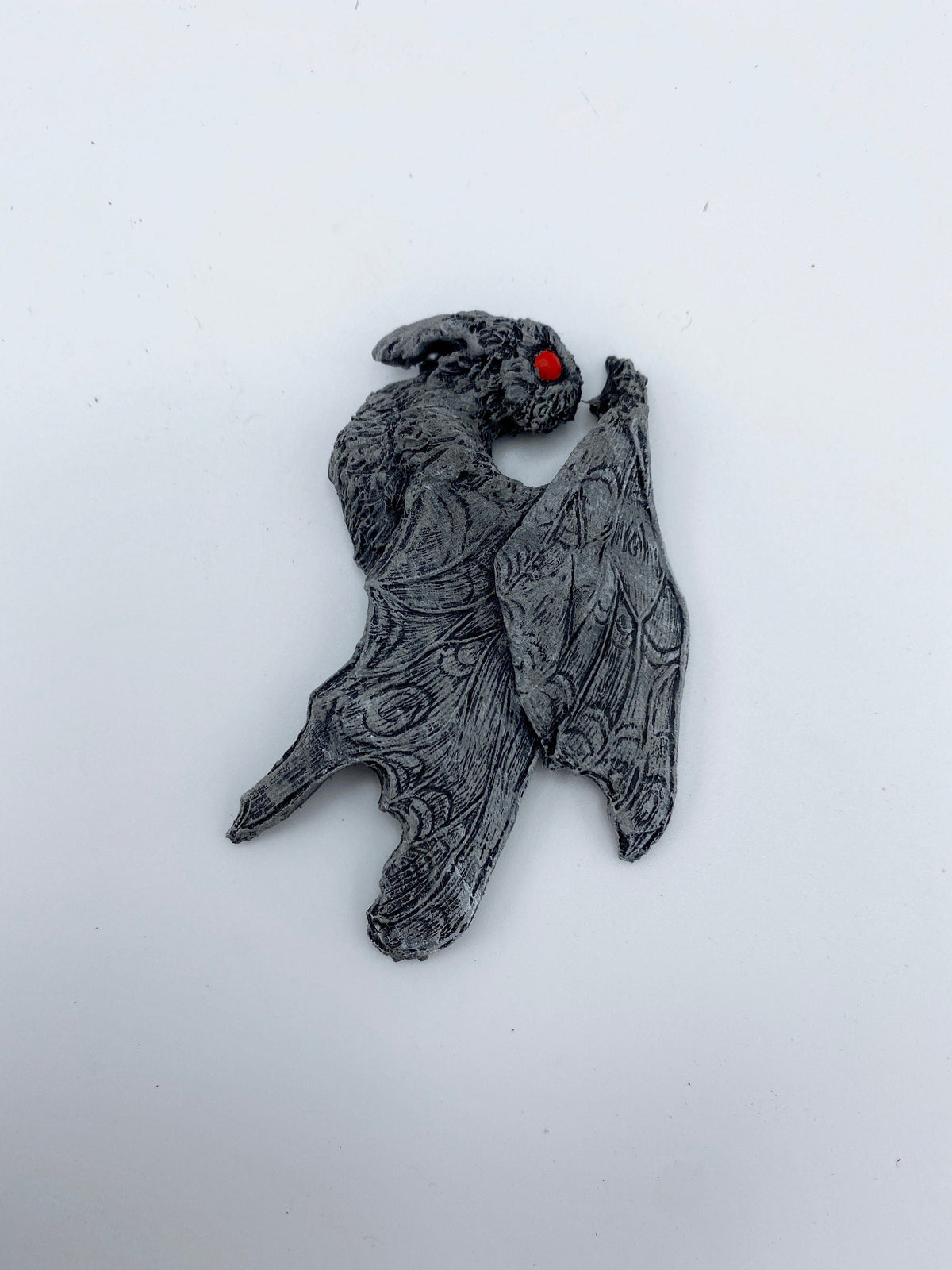 Mothman Magnet, Hand Painted Resin Sculpture | Cryptid Fantasy Decor
