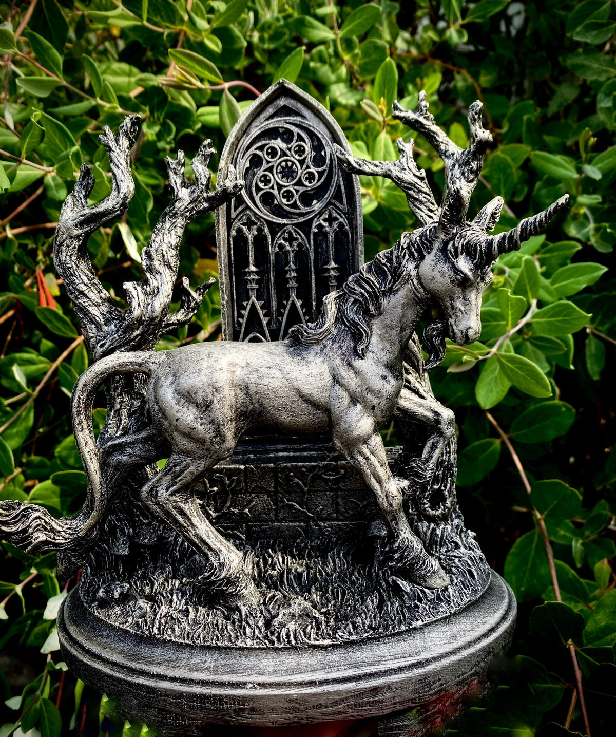 Unicorn Statue, Hand Painted Resin Sculpture | Mythical Creature Figurine