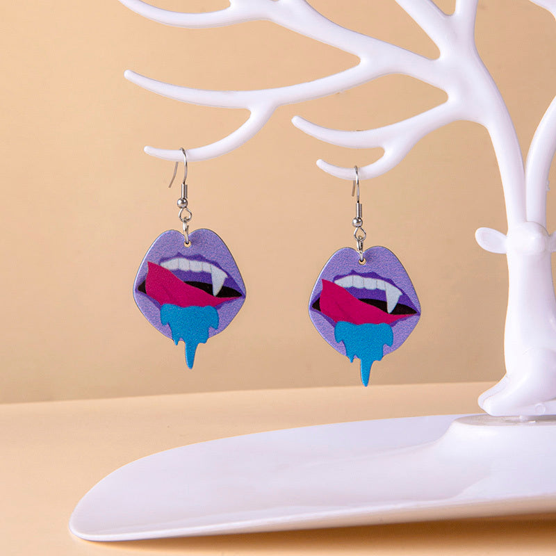 Demon Tongue Pastel Goth Earrings (Options) - Shadow Threadz Crypt