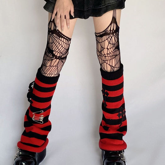 Striped Misfit Warmers - Shadow Threadz Crypt
