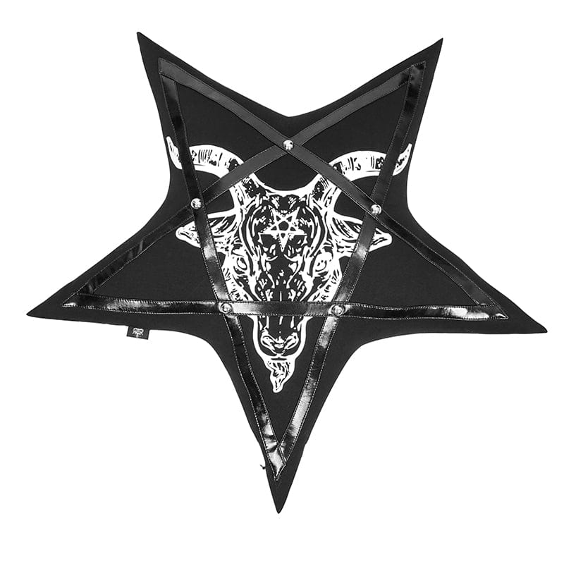 Infernal Star Pentagram Pillow