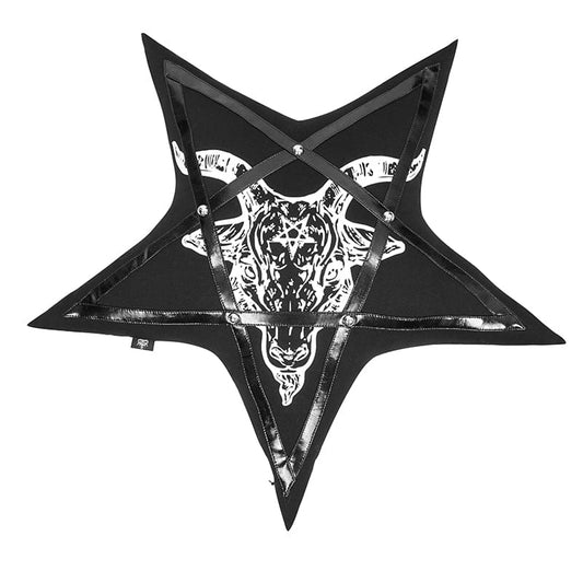 Infernal Star Pentagram Pillow