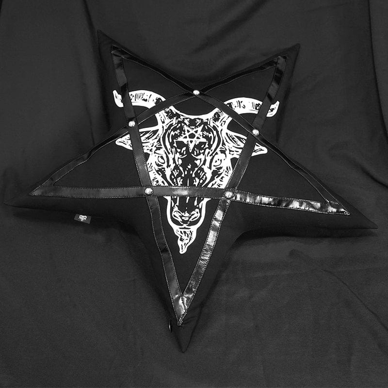 Infernal Star Pentagram Pillow