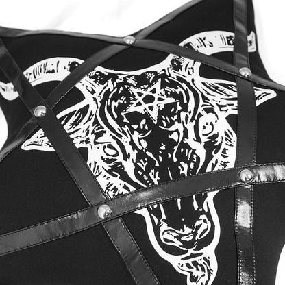 Infernal Star Pentagram Pillow