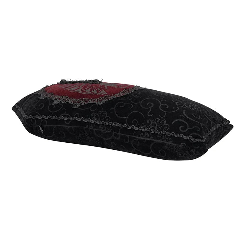 Crimson Anatomy Coffin Pillow