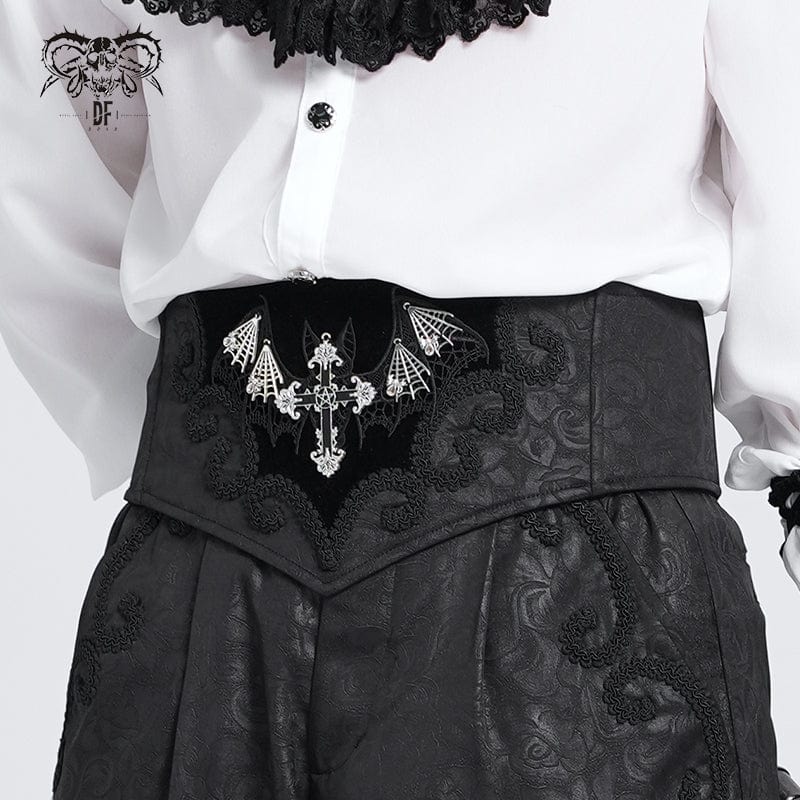 Dark Rose Bat Cross Waist Cincher - image 3